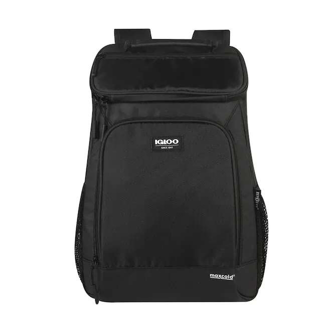 Photo 1 of Igloo Black 24 Cans Insulated Backpack Cooler