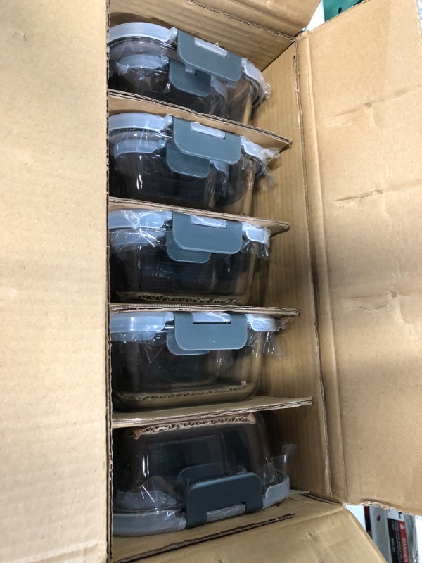 Photo 2 of [10-Pack]Glass Meal Prep Containers with Lids-MCIRCO Glass Food Storage Containers 