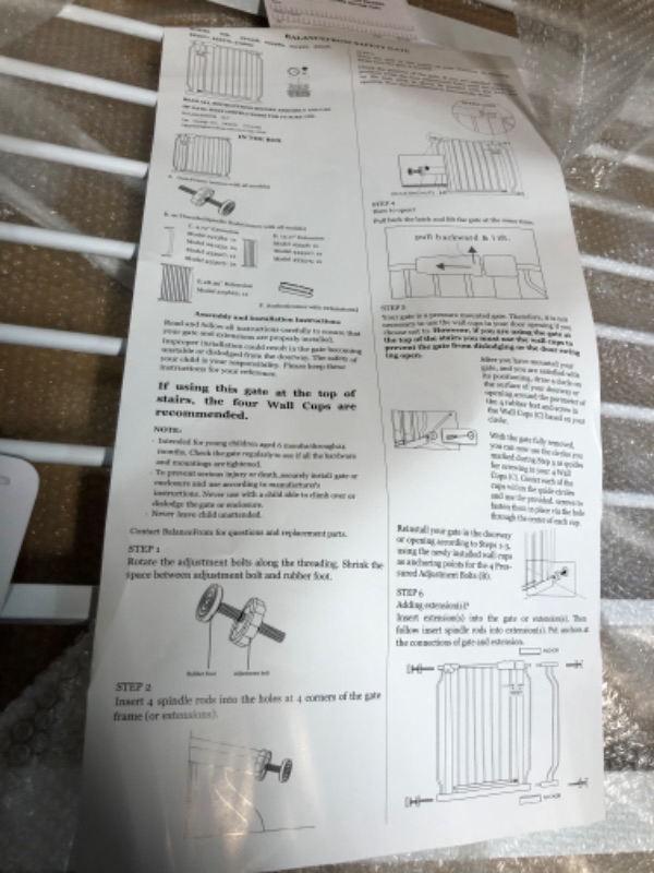 Photo 4 of BalanceFrom Easy Walk-Thru Safety Gate for Doorways and Stairways with Auto-Close/Hold-