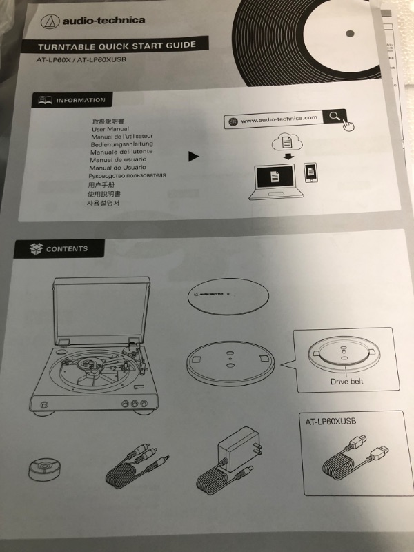 Photo 3 of Audio-Technica AT-LP60X-BK Fully Automatic Belt-Drive Stereo Turntable, Black, Hi-Fi, 2 Speed