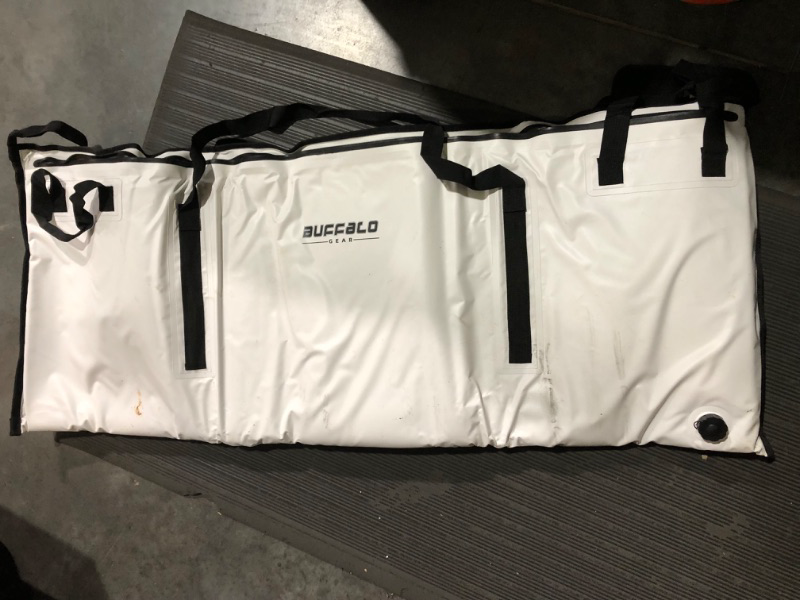 Photo 2 of *USED* *SEE CLERK NOTES* Buffalo Gear Insulated Fish Cooler Bag 40x18in,48x18in WHITE