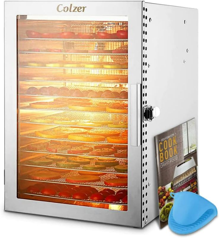 Photo 1 of COLZER Food-Dehydrator for Jerky 12 Stainless Steel Trays, 800W Food-Dehydrator Machine 