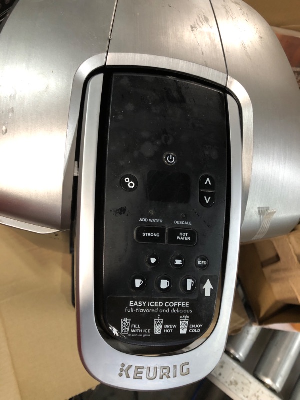 Photo 7 of **NON REFUNDABLE NO RETURNS**
*PARTS ONLY* used * see all images * 
Keurig K-Elite Coffee Maker, Single Serve K-Cup Pod Coffee Brewer, With Iced Coffee Capability, Brushed Slate