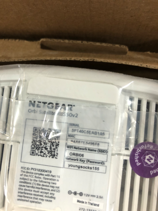 Photo 5 of NETGEAR Orbi Whole Home Tri-Band Mesh WiFi 6 System (RBK653) Router 3-Pack