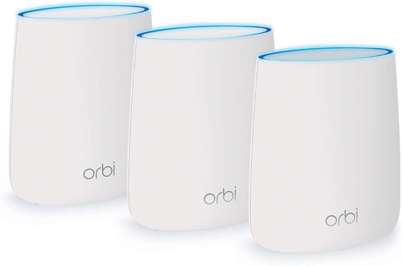 Photo 1 of NETGEAR Orbi Whole Home Tri-Band Mesh WiFi 6 System (RBK653) Router 3-Pack