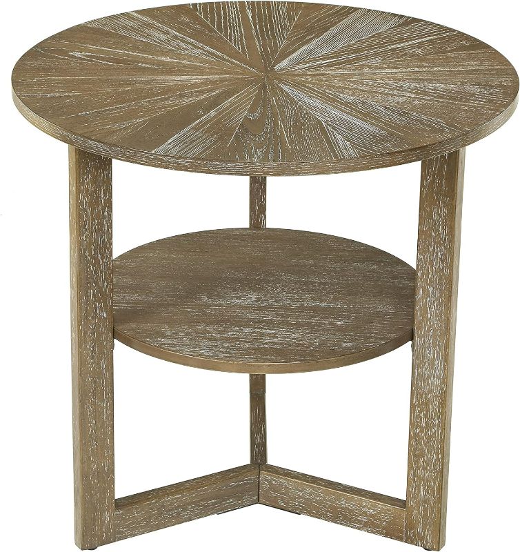 Photo 1 of (stock image as a reference) ASAGLE Round Side Table with Lower Shelf