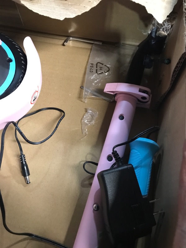 Photo 4 of **NONREFUNDABLE**FOR PARTS OR REPAIR**SEE NOTES**
RCB Electric Scooter for Kids, Colorful Neon Lights,  Ages 6+ Pink not tested