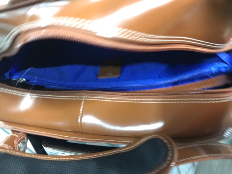 Photo 1 of McKleinUSA Roseville W Series Leather Check-Point Friendly Briefcase, Brown