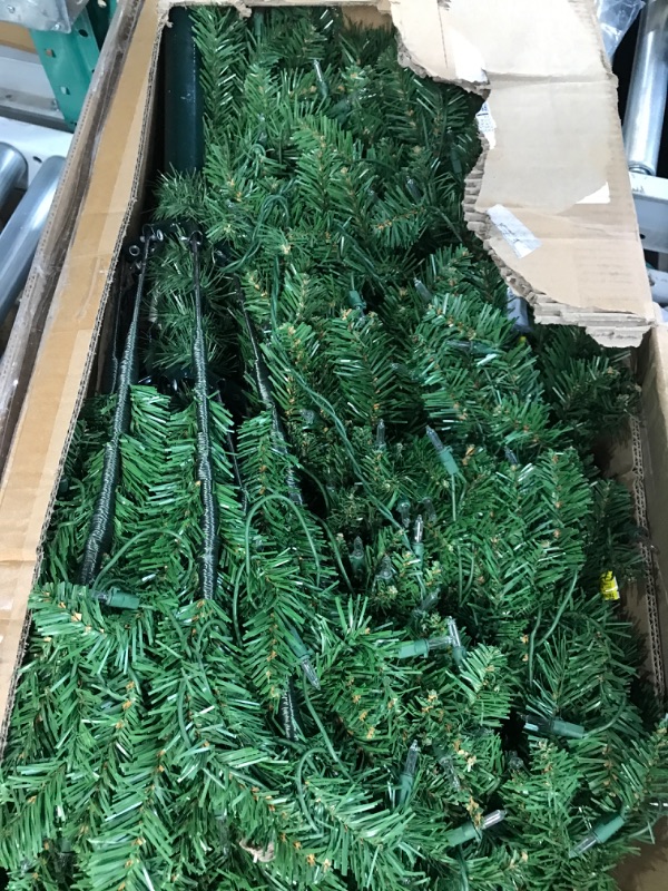 Photo 3 of **SEE CLERK NOTES** 9’ Pre-lit Kingswood Fir Pencil Artificial Christmas Tree –Clear Lights