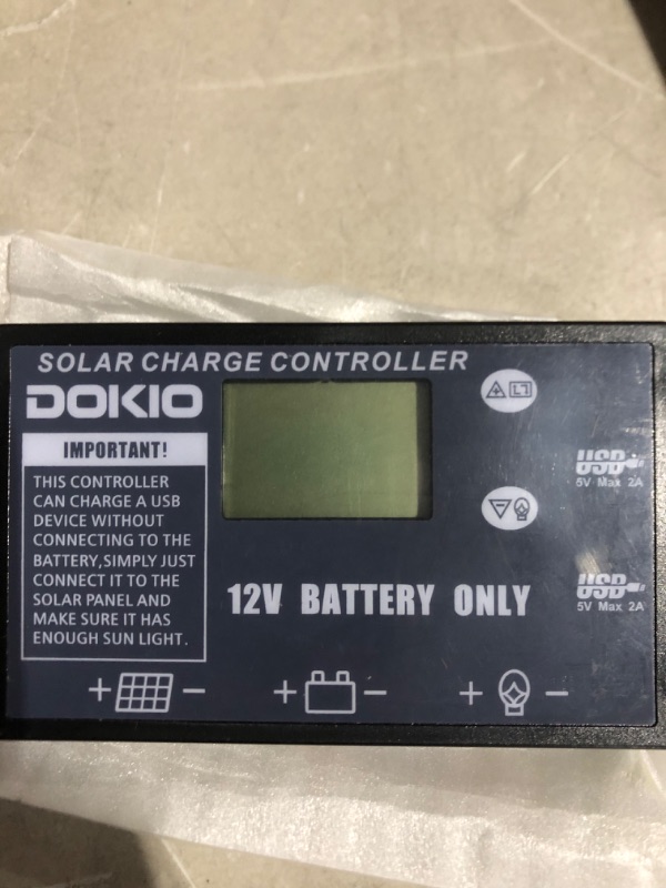 Photo 5 of * see all images *
DOKIO  Portable Solar Panel Kit (ONLY 9lb) Folding Solar Charger with 2 USB Outputs for 12v Batteries/Power Station 