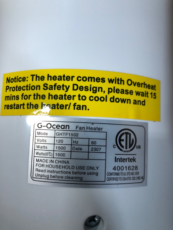 Photo 1 of * used * functional *
Space Heater for Large Room, 34" Tower Heater with Remote