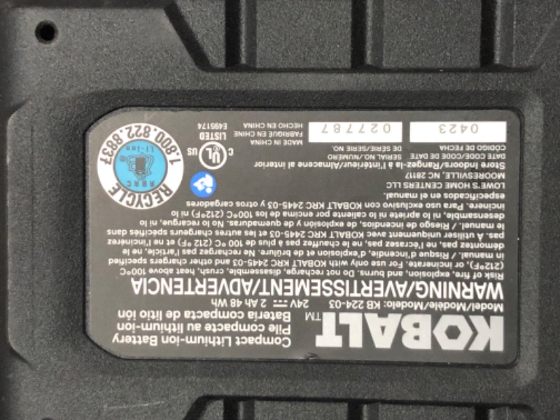 Photo 6 of ***PARTS ONLY NON REFUNDABLE***
Kobalt 24-Volt 8-in Cordless Electric Pole Saw 2 Ah (Battery Included and Charger Included)