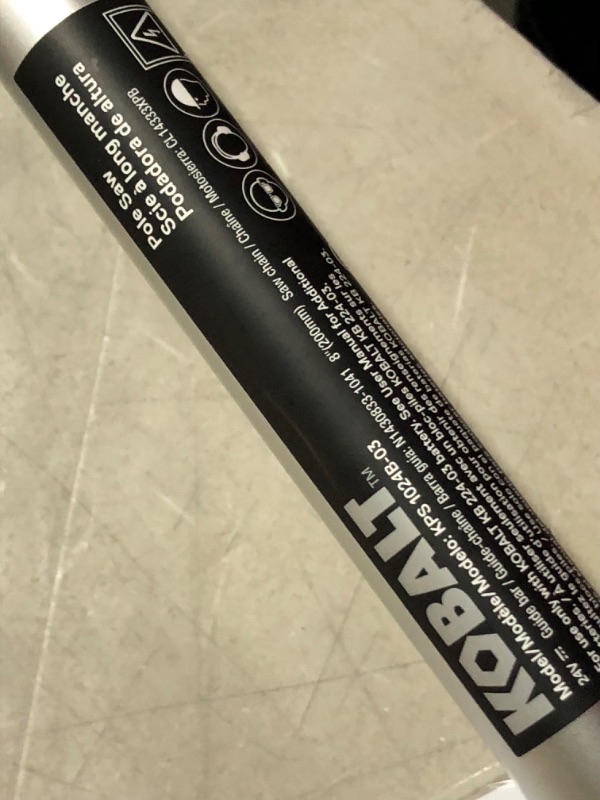 Photo 9 of ***PARTS ONLY NON REFUNDABLE***
Kobalt 24-Volt 8-in Cordless Electric Pole Saw 2 Ah (Battery Included and Charger Included)