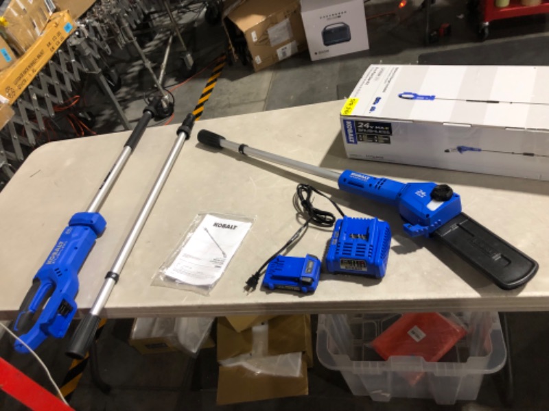 Photo 7 of ***PARTS ONLY NON REFUNDABLE***
Kobalt 24-Volt 8-in Cordless Electric Pole Saw 2 Ah (Battery Included and Charger Included)