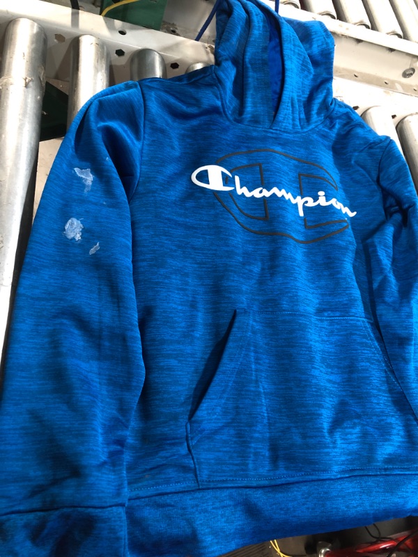 Photo 3 of champions kids blue hoodie size 10/12