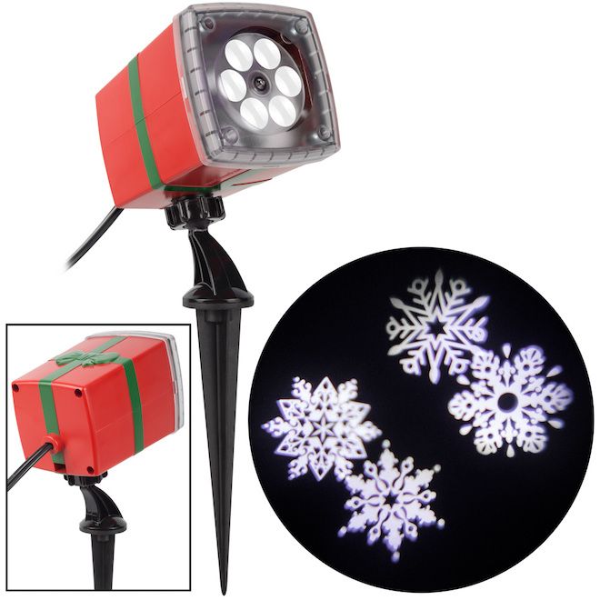 Photo 1 of Gemmy | Lightshow Swirling White Light LED Snow Storm Christmas Indoor/outdoor | Rona