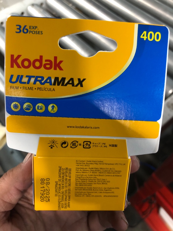 Photo 3 of Kodak 603 4078 Ultramax 400 Color Negative Film (ISO 400) 35mm 36 Exposures Carded