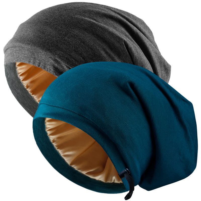 Photo 1 of Silk Satin Bonnet Hair Wrap for Sleeping