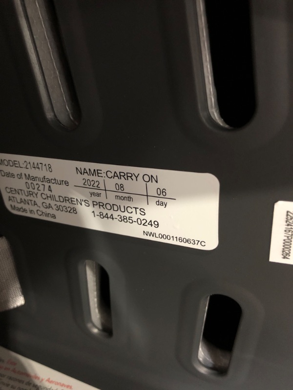 Photo 1 of Century Carry On 35 Lightweight Infant Car Seat, Metro 35 Car Seat Metro