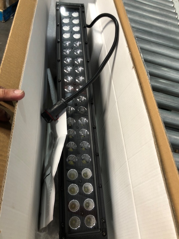 Photo 2 of Rough Country 20" Black Series Dual Row LED Light Bar | Amber DRL - 70920BDA