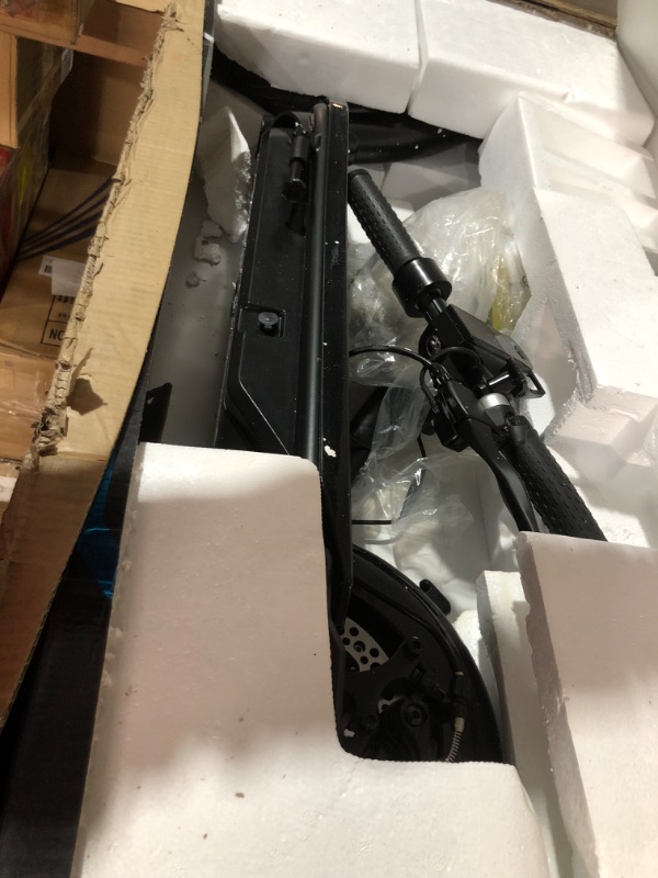 Photo 2 of **UNTESTED, MAY MISS PARTS, NO REFUNDS**Hover-1 Alpha Electric Scooter | 18MPH, 12M Range, 5HR Charge, LCD Display, 10 Inch High-Grip Tires, 264LB Max Weight, Cert. & Tested - Safe for Kids, Teens & Adults Black