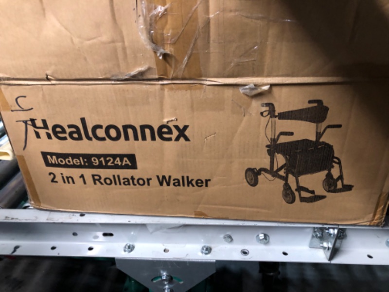 Photo 4 of [READ NOTES]
Healconnex 2 in 1 Rollator Walker 10" Big PU Rear Wheels Blue