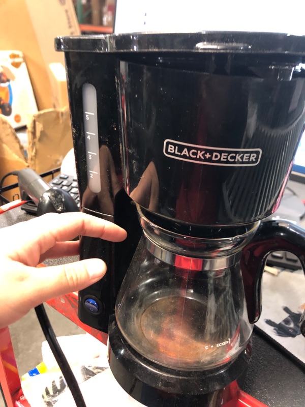 Photo 2 of (READ NOTES) BLACK+DECKER CM0700B 5-Cup Coffee Maker, Compact Design