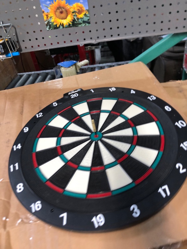 Photo 2 of ***USED - NO DARTS INCLUDED - DARTBOARD ONLY***
Franklin Sports Soft Tip Dartboard, 18x1-Inch