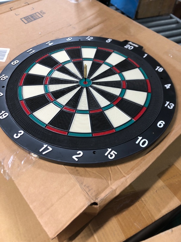 Photo 1 of ***USED - NO DARTS INCLUDED - DARTBOARD ONLY***
Franklin Sports Soft Tip Dartboard, 18x1-Inch