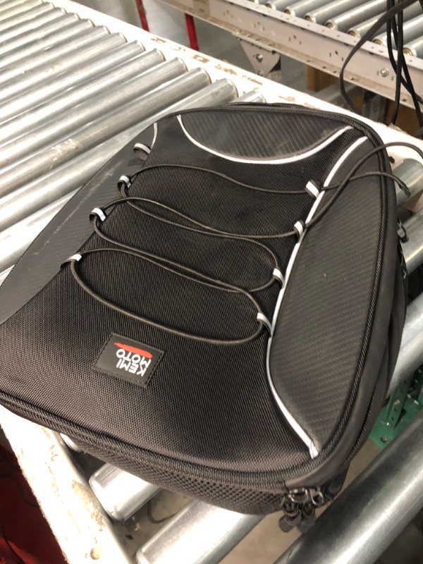 Photo 2 of * see clerk notes * 
kemimoto Motorcycle Tail Bag, Dual Use Motorcycle Rear Seat Bag