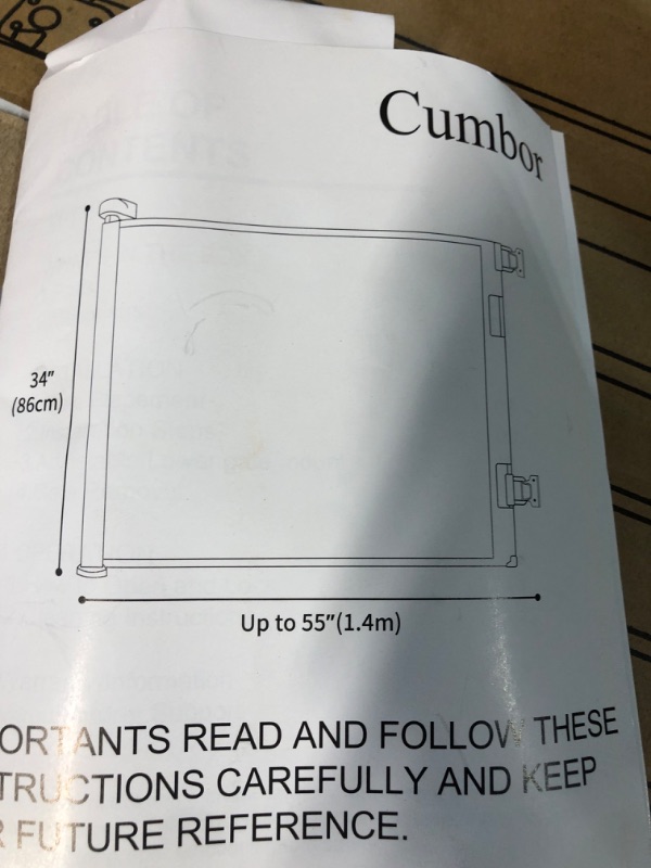Photo 2 of Cumbor Retractable Baby Gates 