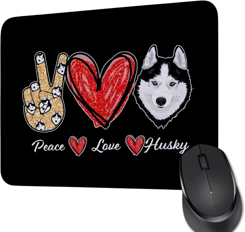 Photo 1 of Peace Love Inspired Gift Cartoon Lover Gift Movie Fans Mouse Pad Animal Cartoon(Peace-Husky)
