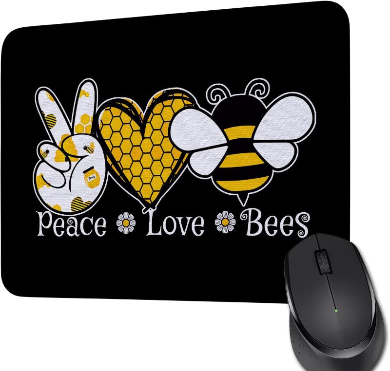 Photo 1 of Peace Love Inspired Gift Cartoon Lover Gift Movie Fans Mouse Pad Animal(Peace-Bees)
