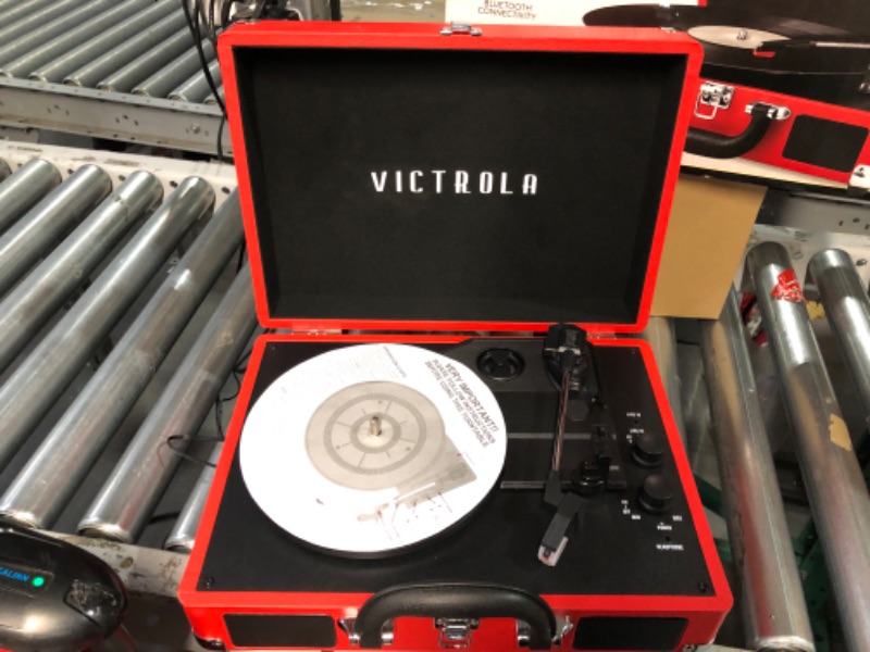 Photo 2 of Victrola Vintage 3-Speed Bluetooth Portable Suitcase Record Player