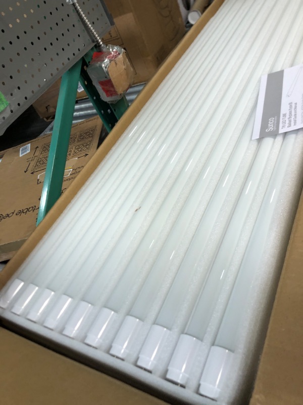 Photo 3 of ***USED - UNABLE TO TEST***
Sunco Lighting 50 Pack T8 LED 4FT Tube Light Bulbs Ballast Bypass Fluorescent Replacement 5000K Daylight 18W Frosted Cover