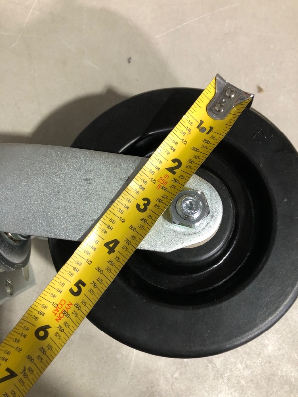 Photo 2 of 6" x 2" Heavy Duty Toolbox Caster Set of 4 with Phenolic Wheels, 