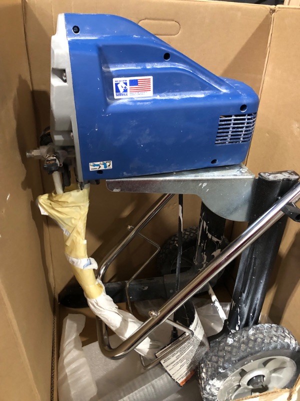 Photo 1 of **FOR PARTS ONLY** HAS DRIED PAINT  Graco Magnum 262805 X7 Cart Airless Paint Sprayer, Gray 