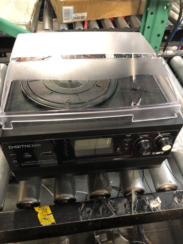 Photo 1 of DIGITNOW Bluetooth Record Player Turntable with Stereo Speaker