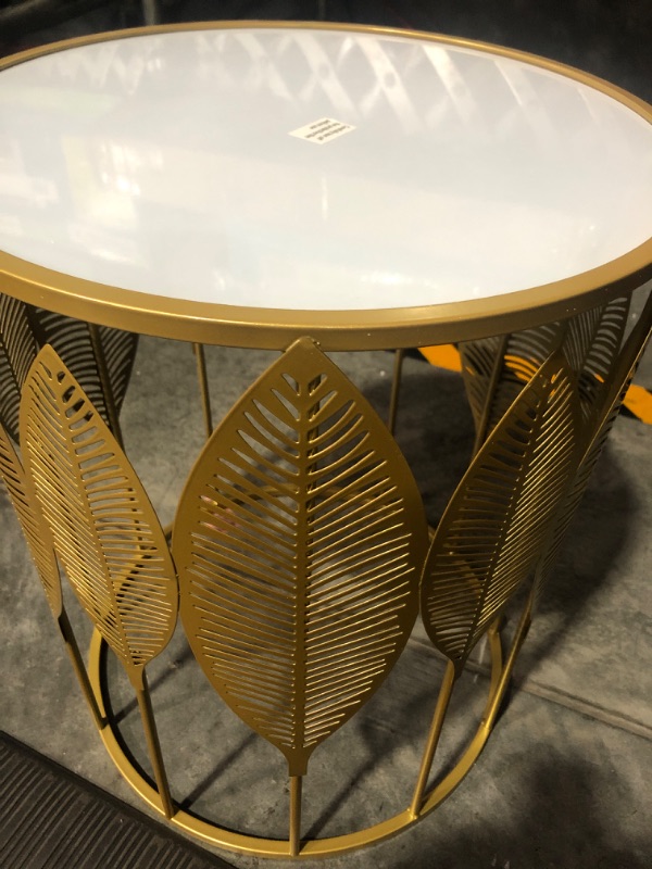 Photo 4 of * please see all images *
Homebeez End Table, Gold Nesting Side  Table Decorative Round 