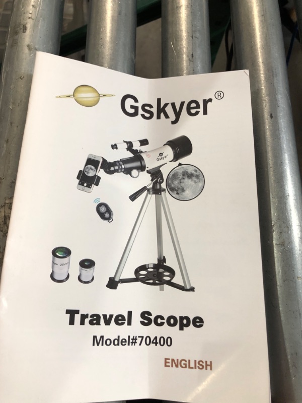 Photo 2 of Gskyer Telescope, 70mm Aperture 400mm AZ Mount Astronomical Refracting Telescope for Kids Beginners - Travel Telescope with Carry Bag, Phone Adapter and Wireless Remote