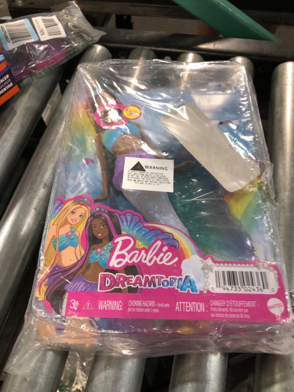 Photo 3 of Barbie Dreamtopia Doll, Mermaid Toy with Water-Activated Light-Up Tail, 