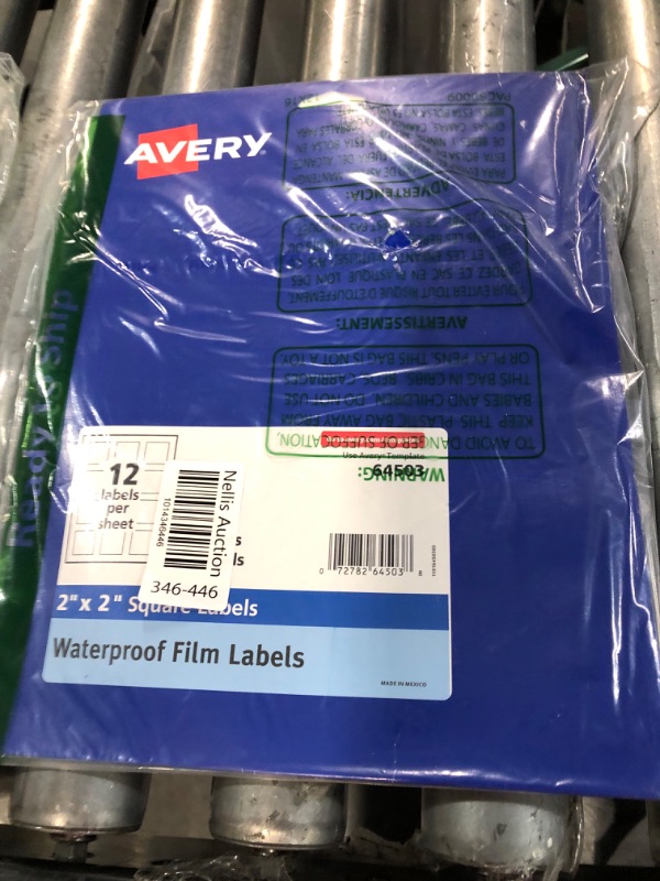 Photo 2 of Avery Printable Waterproof Labels, 120ct 2" x 2" Square