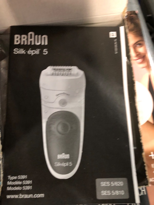 Photo 3 of (MISSING Charger) Braun Epilator for Women Silk-épil 5 5-620 for Hair Removal Wet & Dry Cordless