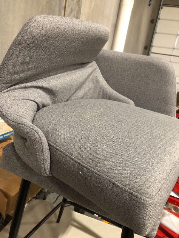 Photo 3 of * one of the chairs is damaged * please see all images *
Ball & Cast Home Kitchen Upholstered Counter Barstool Set of 2, 24 Inch Seat Height, Grey
