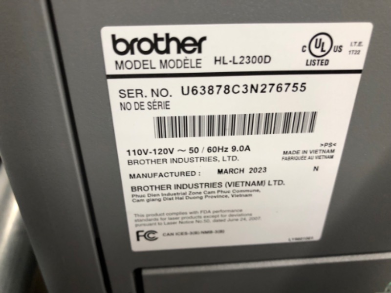 Photo 6 of Brother HLL2305W Compact Mono Laser Single Function Printer 