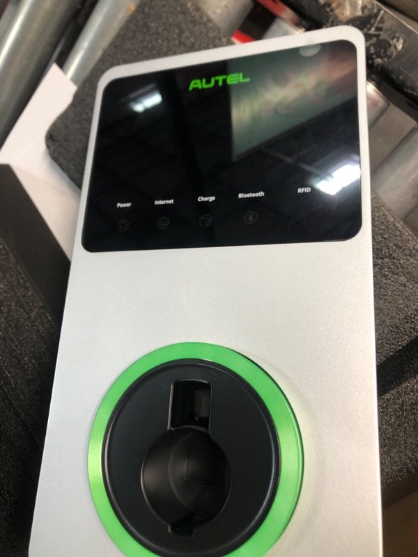 Photo 1 of Autel Home Smart Electric Vehicle (EV) Charger up to 50Amp,Level 2 EV Charger,Energy Star, 25-Foot Cable Silver 50 Amp Hardwired