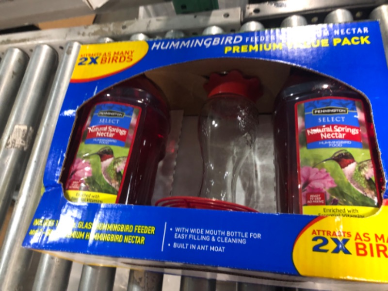 Photo 2 of Pennington Hummingbird Feeder & Premium Nectar 2 Pack