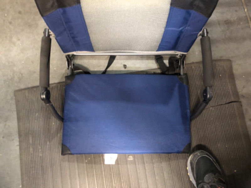 Photo 2 of **USED** Cascade Mountain Tech Stadium Seat - Lightweight, Portable Folding Chair for Bleachers and Benches - Extra Wide Navy