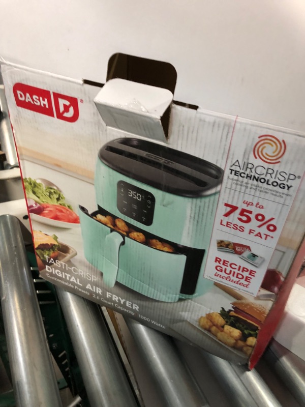 Photo 4 of **PARTS ONLY** DASH Tasti-Crisp™ Digital Air Fryer, 2.6 Quart - Aqua 