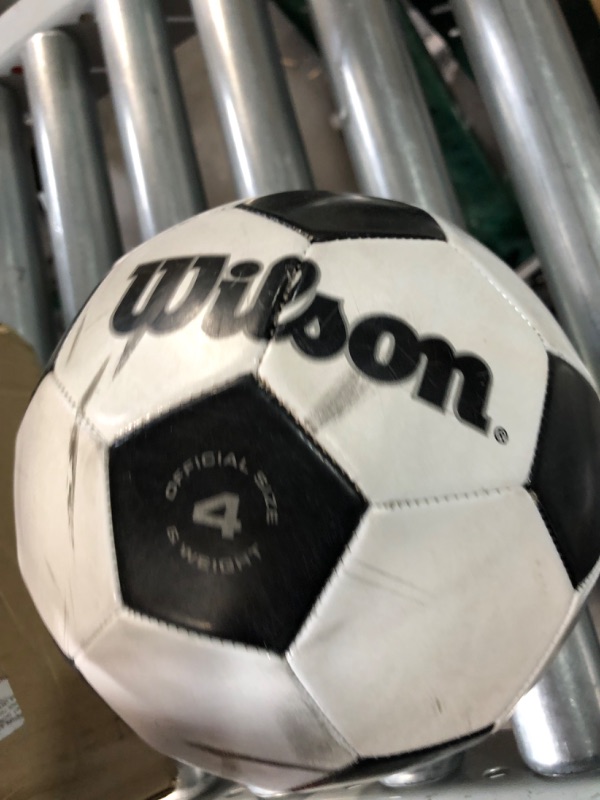 Photo 3 of * used item * see all images *
WILSON Traditional Soccer Ball Size 4 Black/White